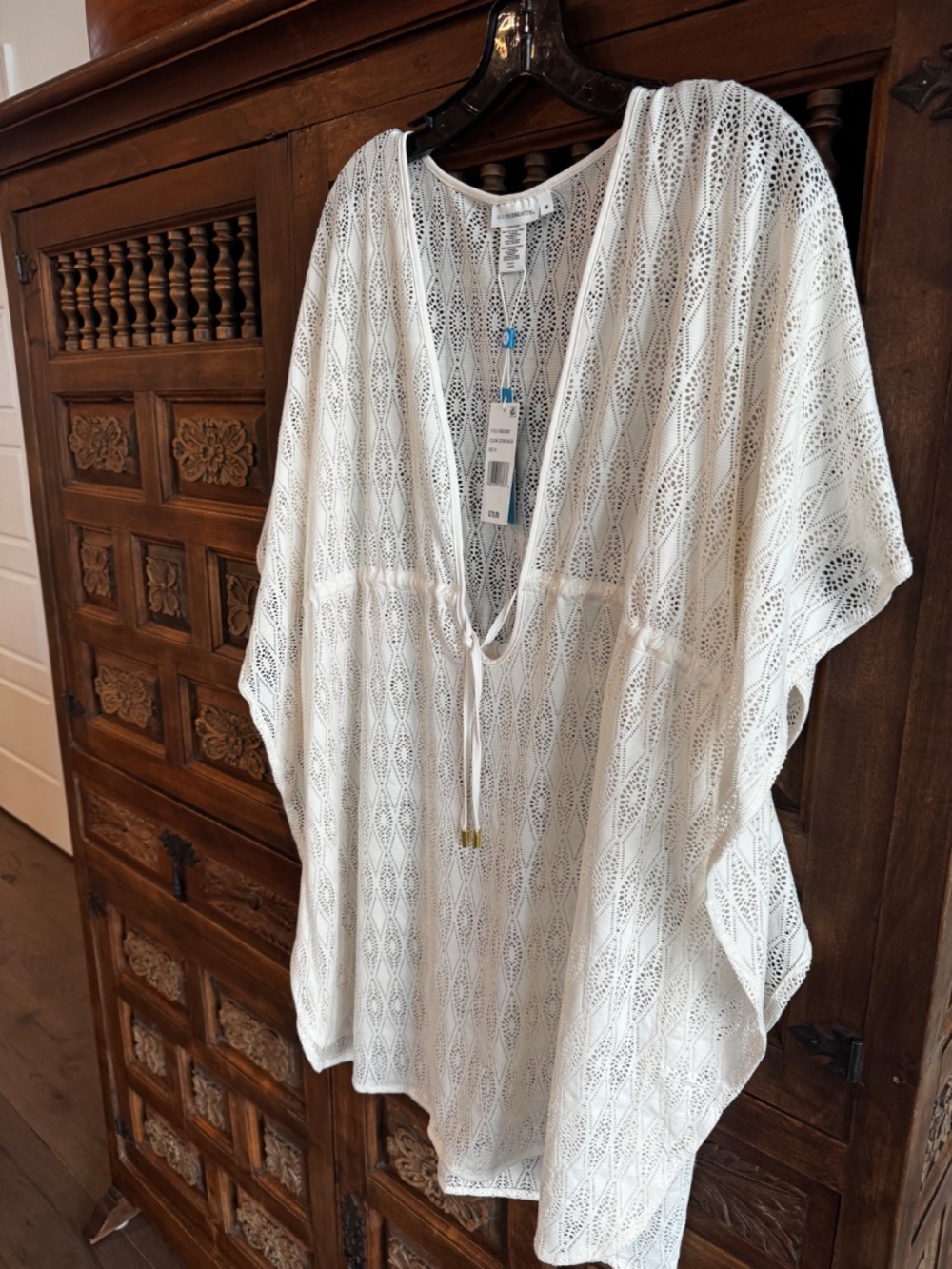 Bleu Rod Beattie Sunkissed Crochet Caftan Beach Cover Up - Picture 3 of 7